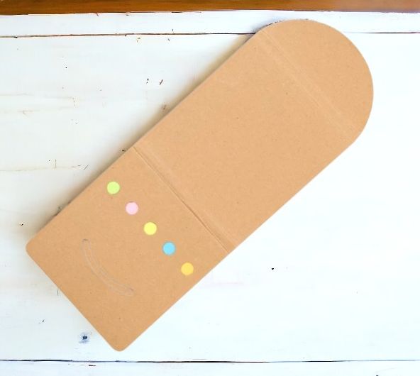 Набор цветных бумажных стикеров Smiler / Комплект разноцветных стикеров в картонном футляре